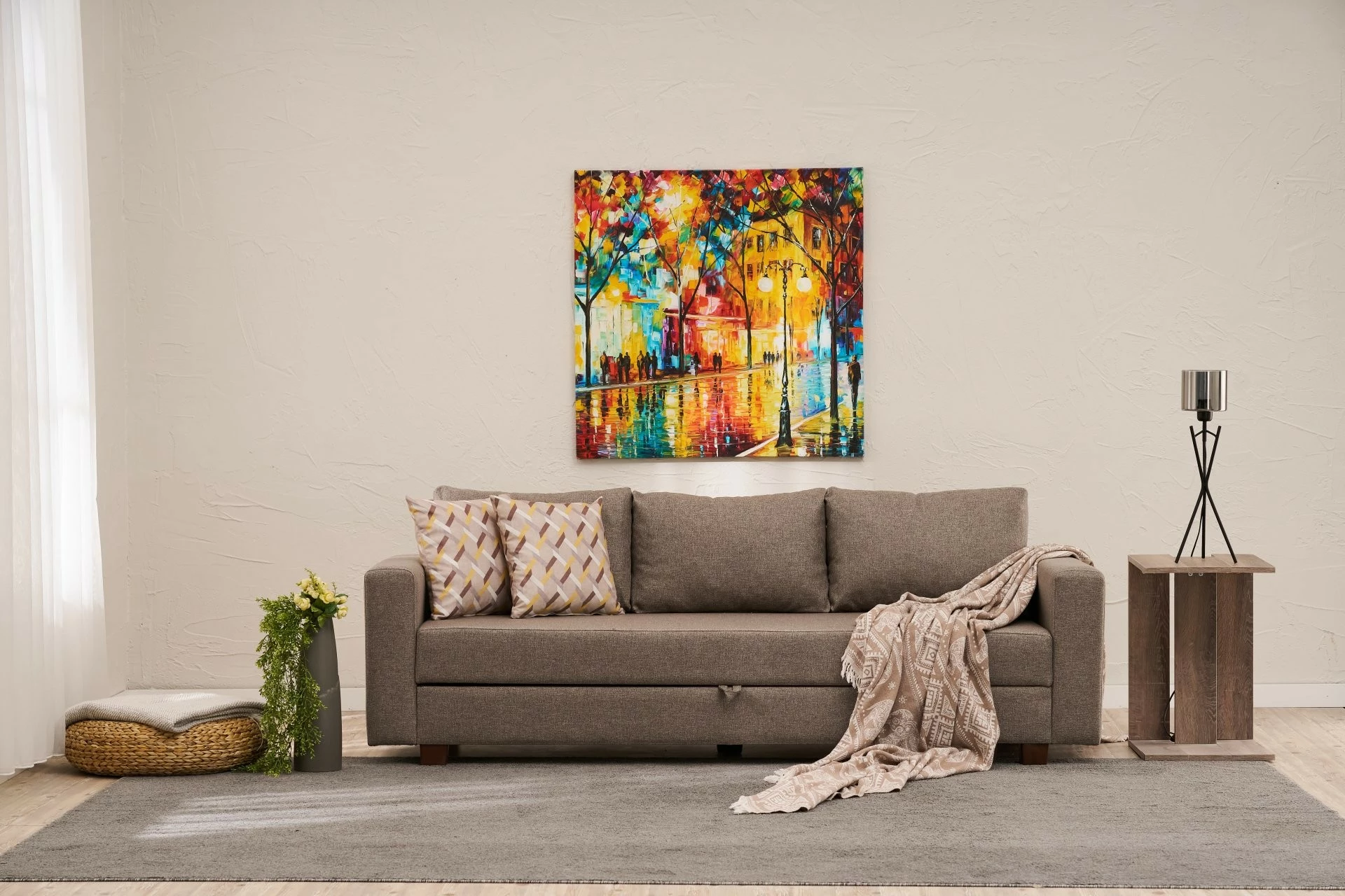 Divan-krevat treshe, ngjyrë kafe, Atelier del Sofa, Aly Arzilla