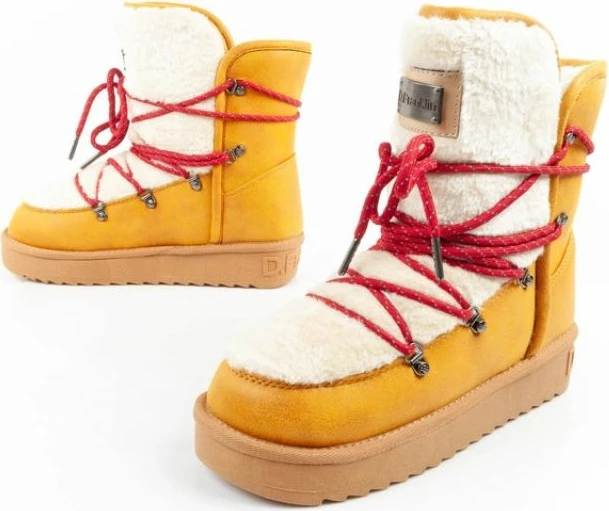 Çizme dimri për femra D.Franklin, mustard
