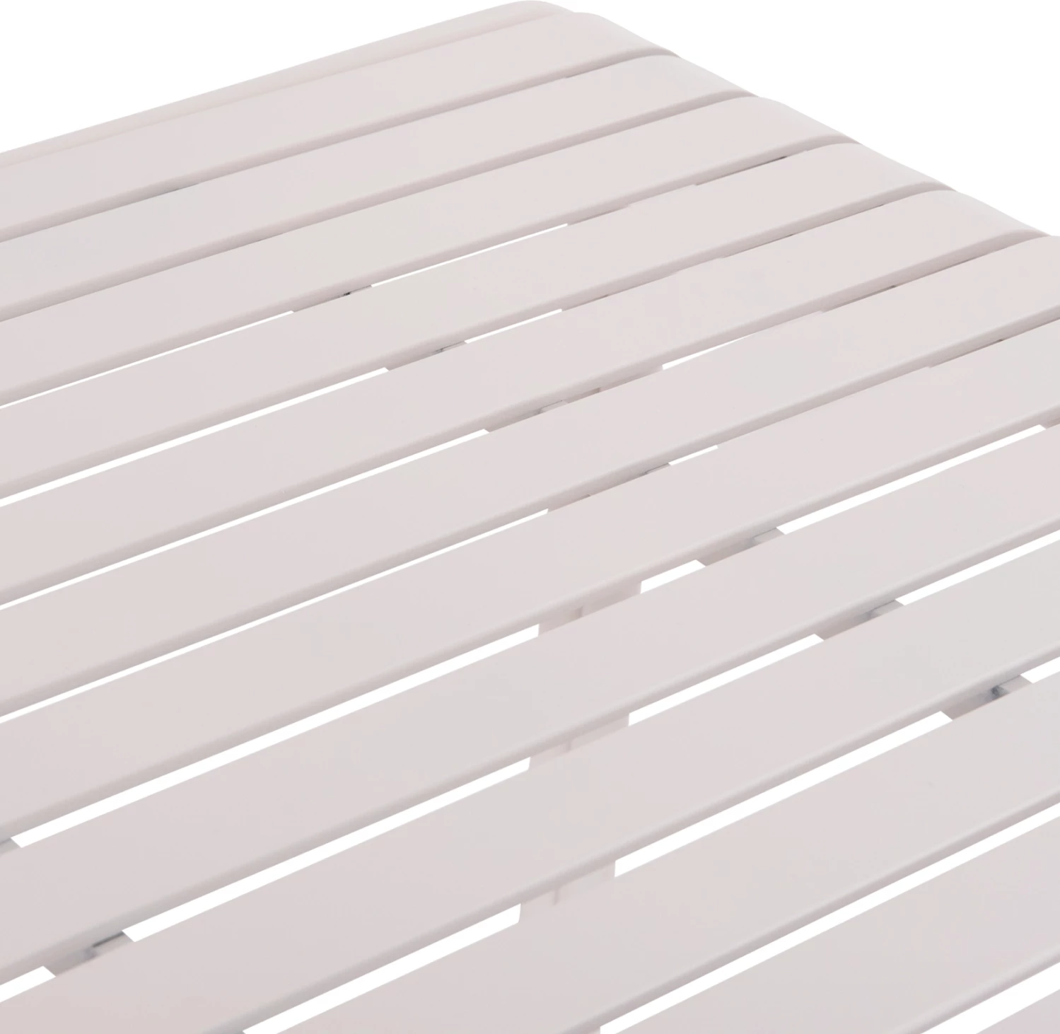 Tavolinë alumini për jashtë, ngjyrë e bardhë, RACHEL FH6339.02, 150x80x75cm