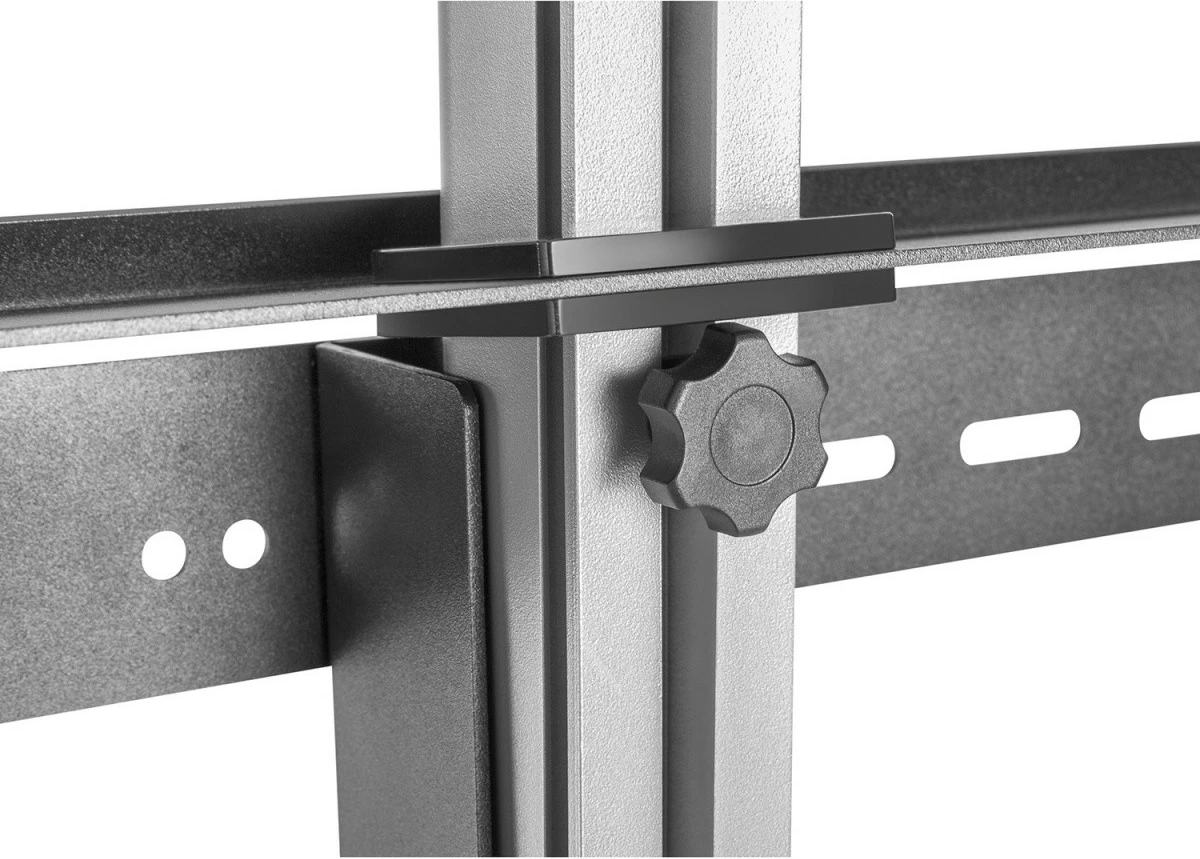 Mbajtës tavan-dysheme Maclean MC-791N për TV/monitor, 37-70", metal, argjend