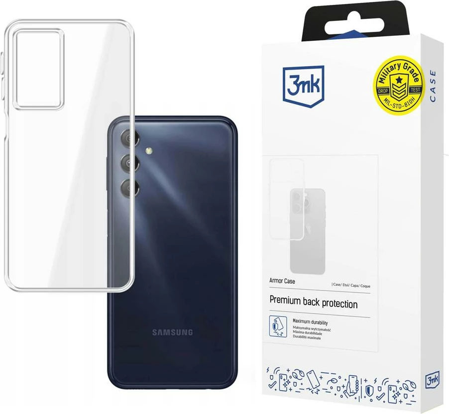 Mbështjellës 3mk Armor Case për Samsung Galaxy M34 5G, transparent