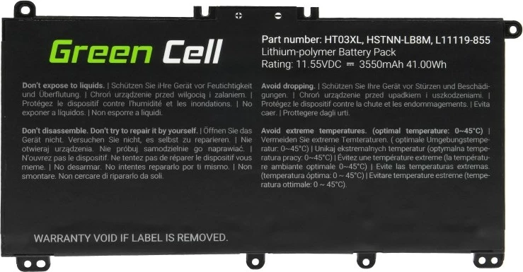 Bateri për laptop Green Cell HP163