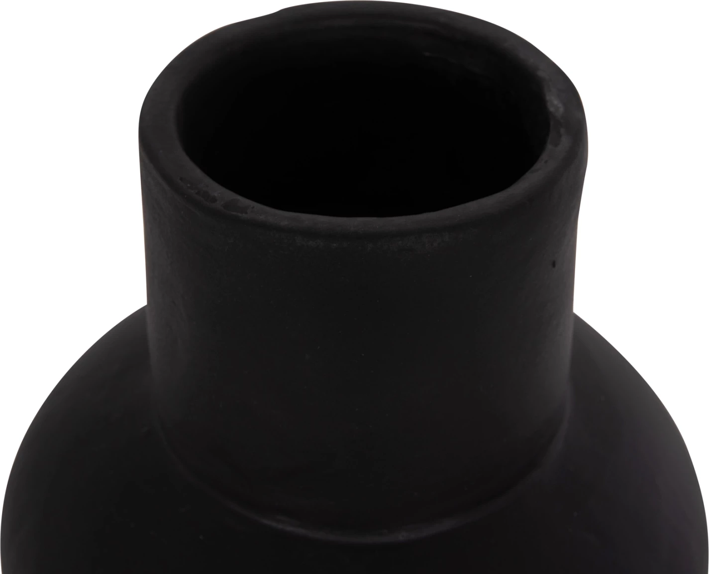 Vazo dekorative tavoline LEMA, terrakotë, e zezë, FH4664.01S, 22x22cm