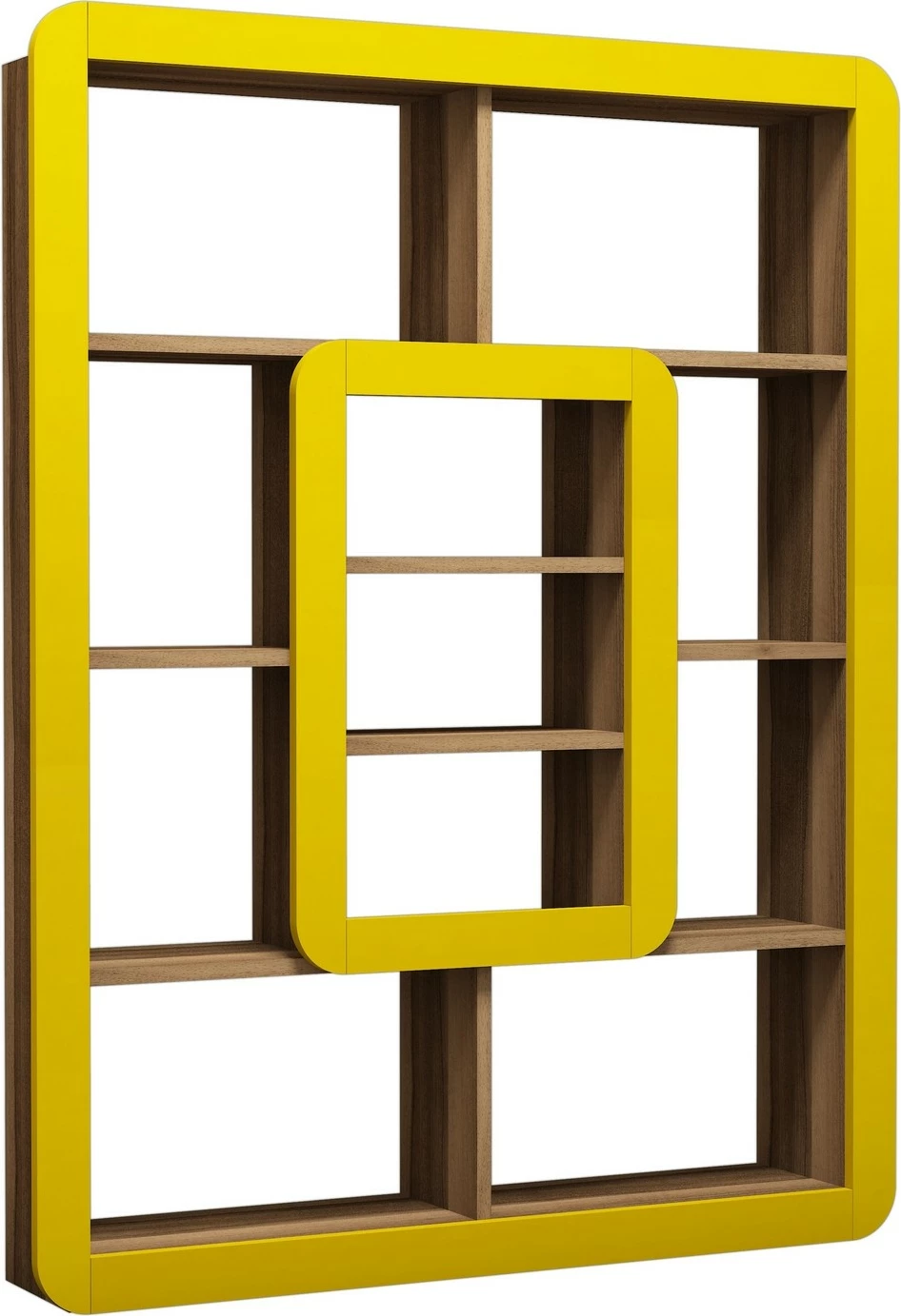 Raft librash Hanah Home, orkide, ngjyrë arre dhe e verdhë