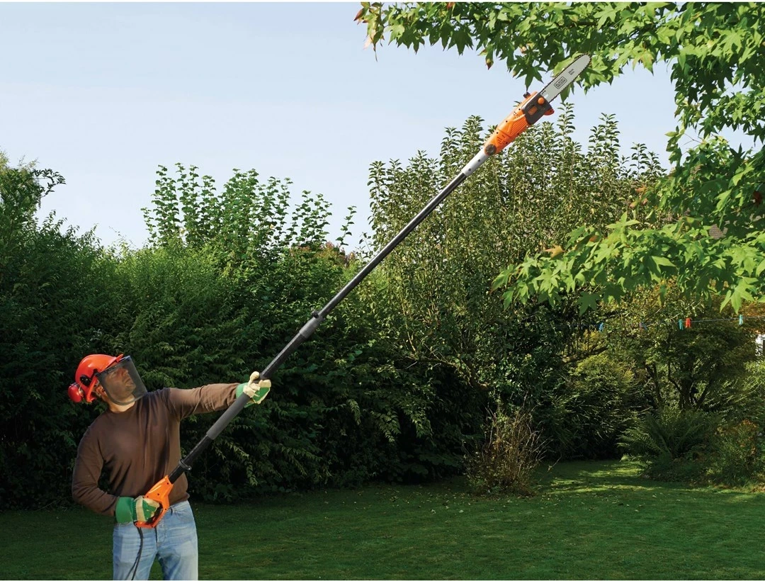 Krasitës elektrik me zinxhir BLACK+DECKER PS7525-QS, 18 V, 3.5 cm, zi/portokalli