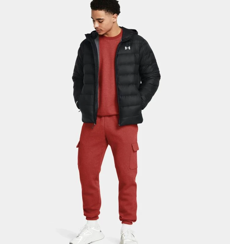 Jakne për meshkuj Under Armour Legend Down Hooded, e zezë