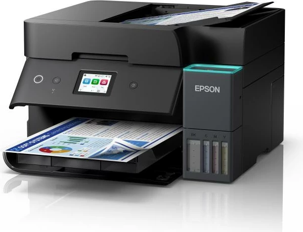 Printer multifunksional Epson EcoTank ET-4950 (C11CL40402), Inkjet, 18ppm, me Fax, EcoTank, e zezë