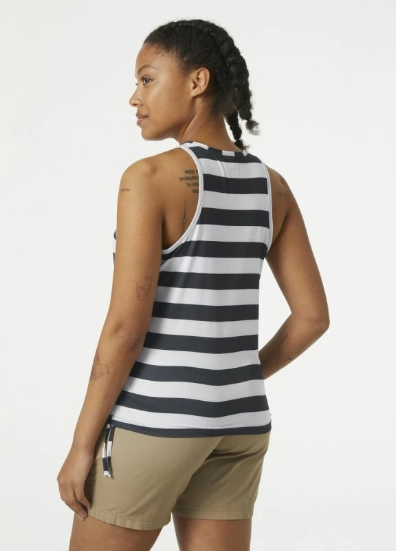Maiçe për femra Helly Hansen, modeli Siren Tank, me ngjyra të bardha dhe blu deti