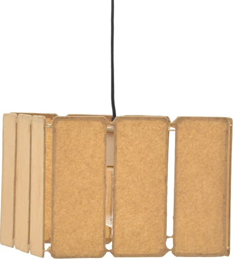 Dritë tavani Boxfo Inart, ngjyrë kafe, press papier-hekur, 32x32x123cm