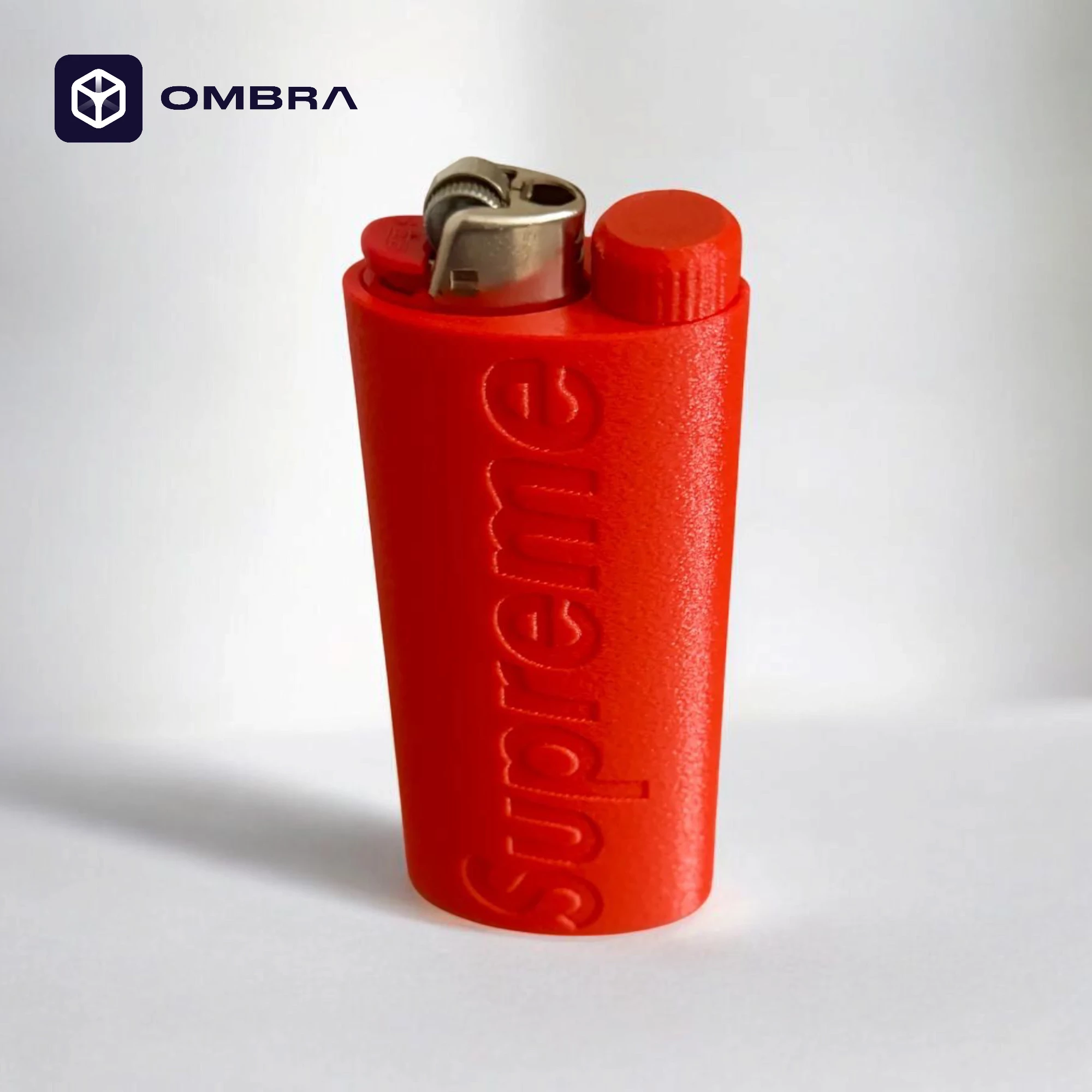 Supreme Case për çakmak BIC, e kuqe