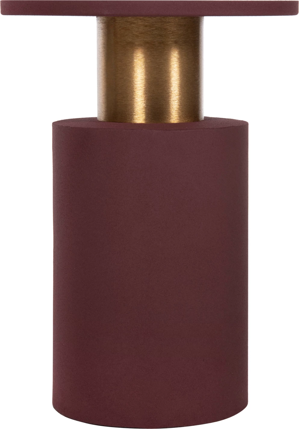 Tavolinë anësore PUNJAB FH4240.06 metalike, ngjyrë tulle-ari/bronz Φ30.5x42H cm