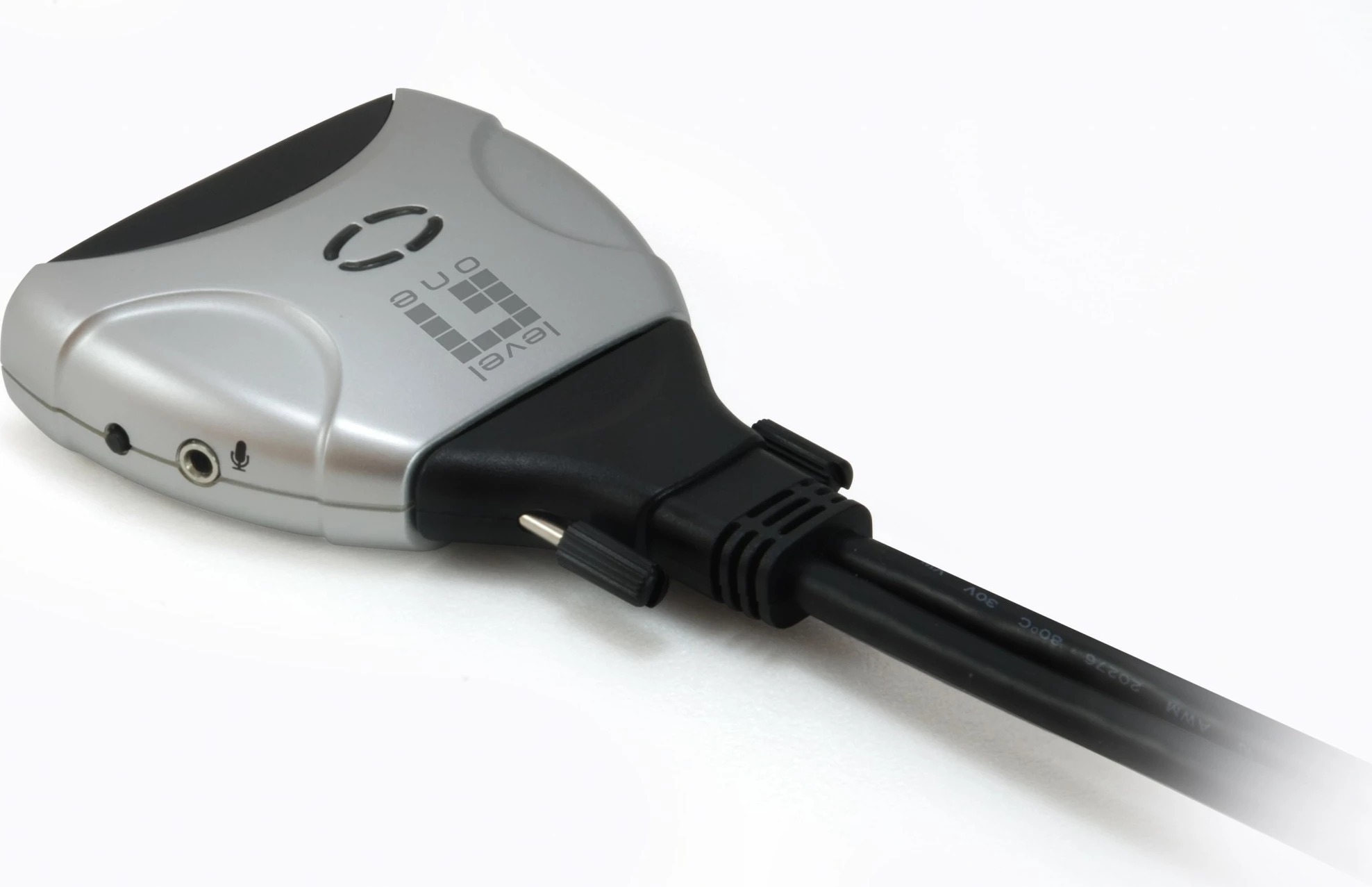 Switch KVM LevelOne 2-Port USB DVI-D, 1920 x 1200, Zi, Gri