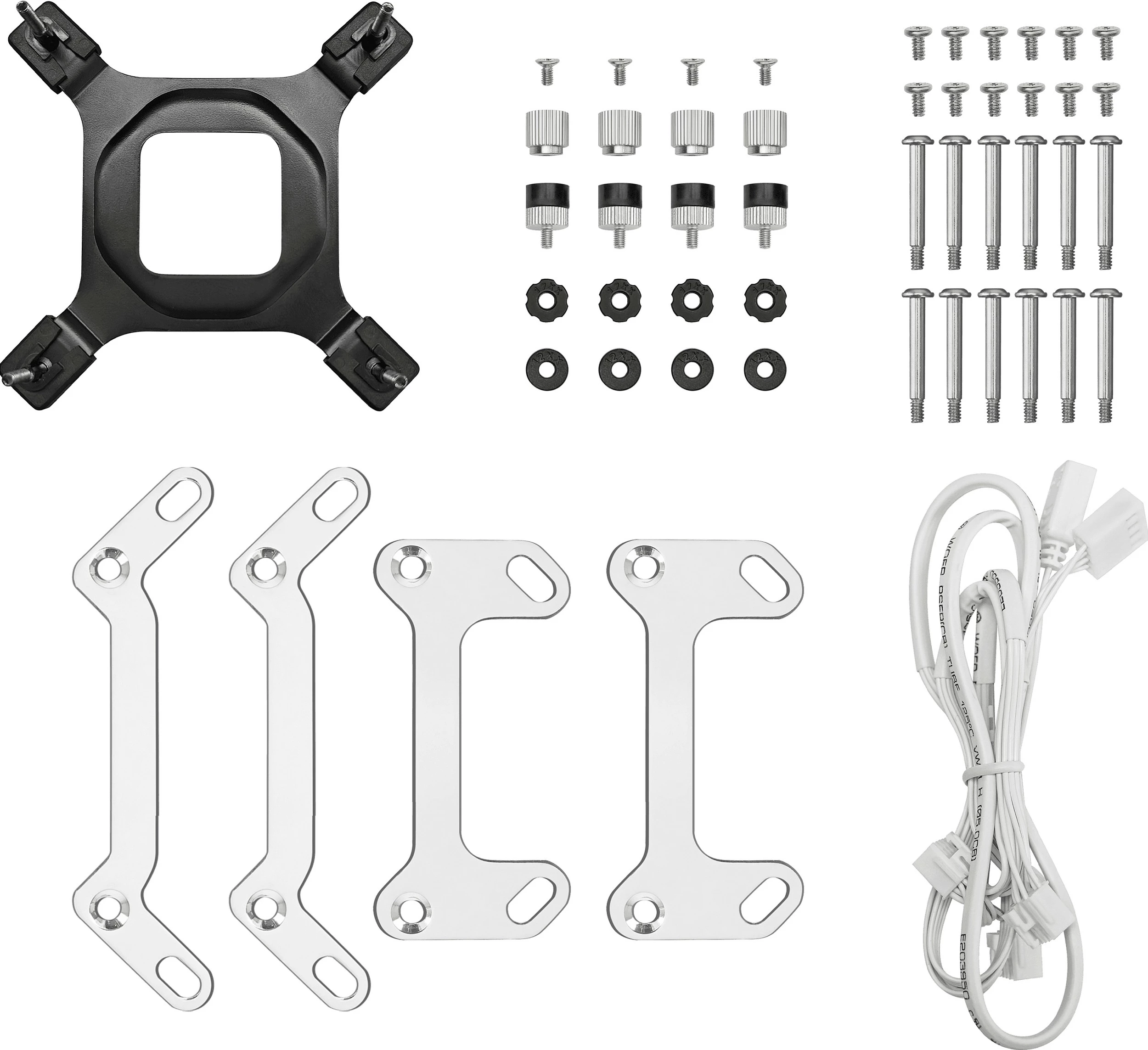 Ftohës uji Deepcool Mystique 360 WH ARGB, 3x12cm, ekran LCD, i bardhë