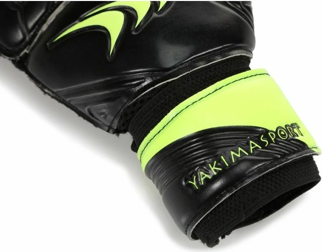 Doreza portieri Yakimasport GripMaster për meshkuj dhe femra, të zeza dhe jeshile