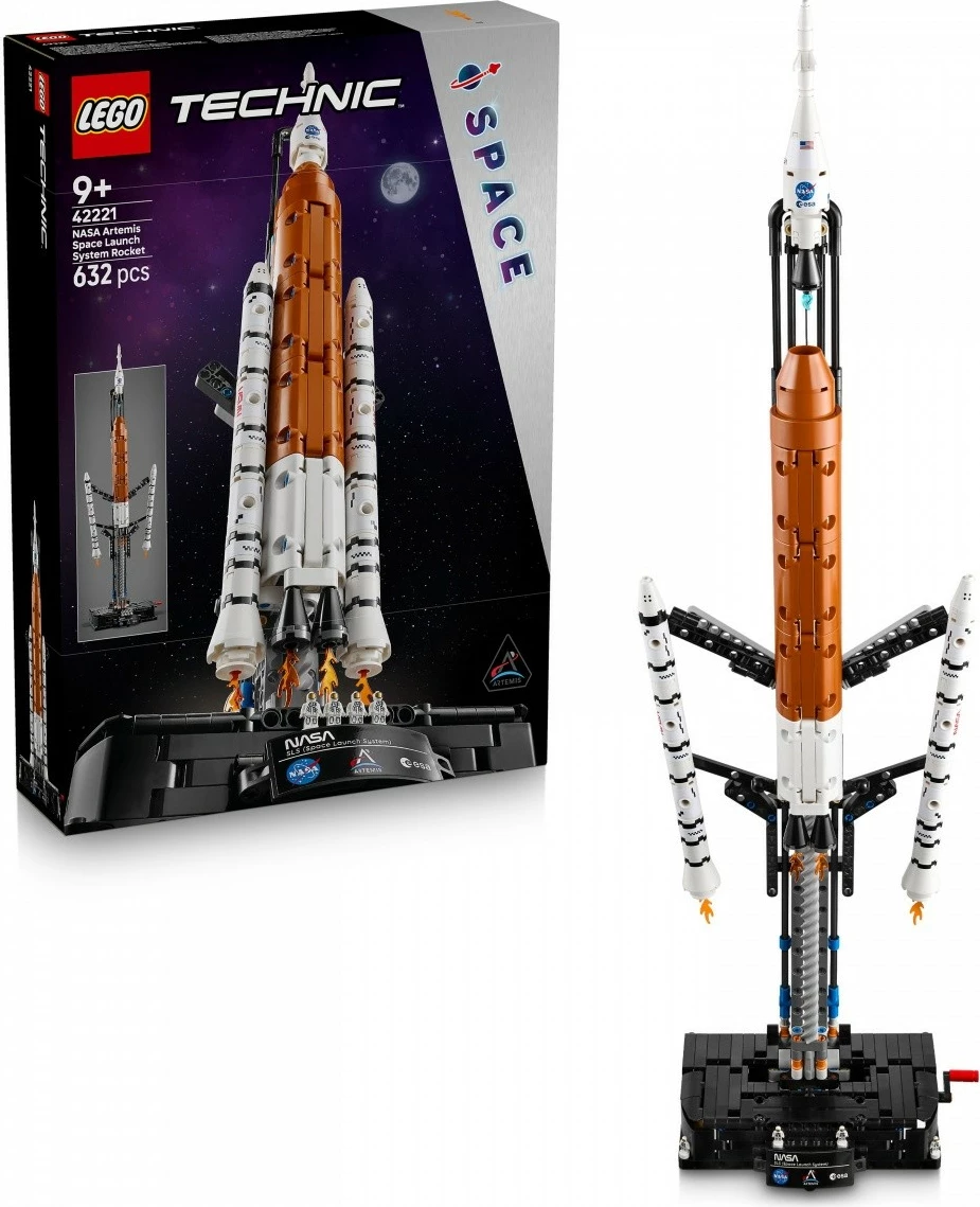 Set ndërtimi, LEGO Technic, 42221 SLS NASA Artemis, 632 pjesë, i madh