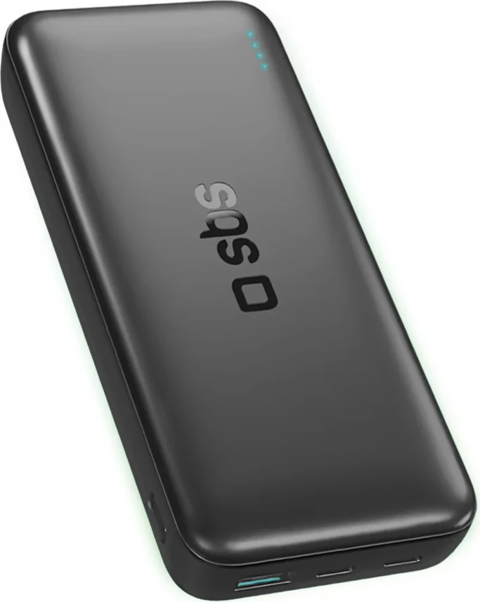 Powerbank SBS Infinity 20000mAh LiFePO₄, 2 porta USB-A/USB-C, e zezë