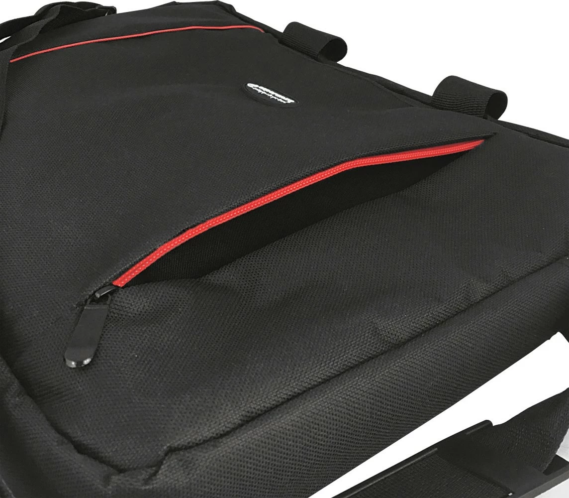 Mbështjellës laptopi Esperanza Salerno 15.6", tekstil, zi-kuqe