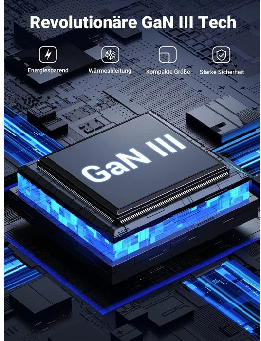 Karikues dhe shpërndarës rryme UGREEN DigiNest Pro 60167 100W GaN 6-në-1 (3x USB-C, 1x USB-A, 2x prizë, kabllo 1.8m) zi/gri