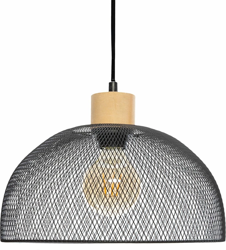 Dritë tavani Sam, e zezë, D30x22,5cm