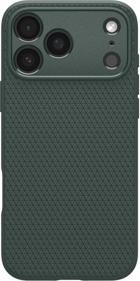 Mbështjellës Spigen Liquid Air për iPhone 17 Pro Max, TPU me teksturë antirrëshqitëse, Air Cushion, dizajn i hollë, jeshile