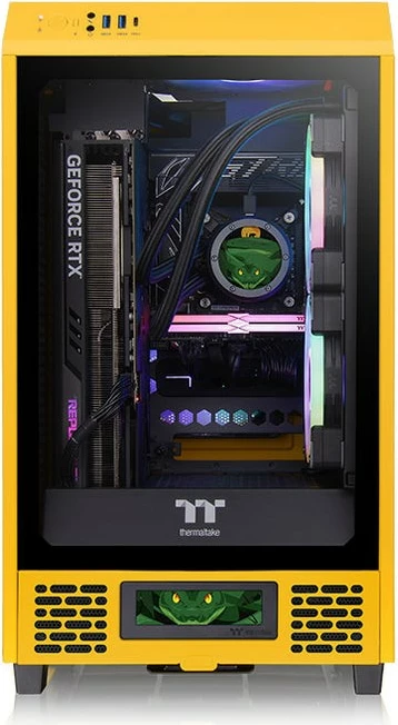 Panel LCD kasë Thermaltake The Tower 200 Bumblebee, verdhë