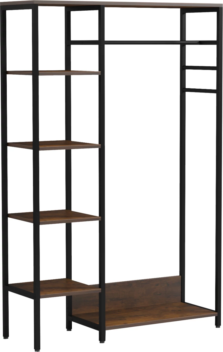 Mobilje hyrëse, garderobë e hapur, ARANJA FH18082, metal-melaminë, 90x30x140H cm