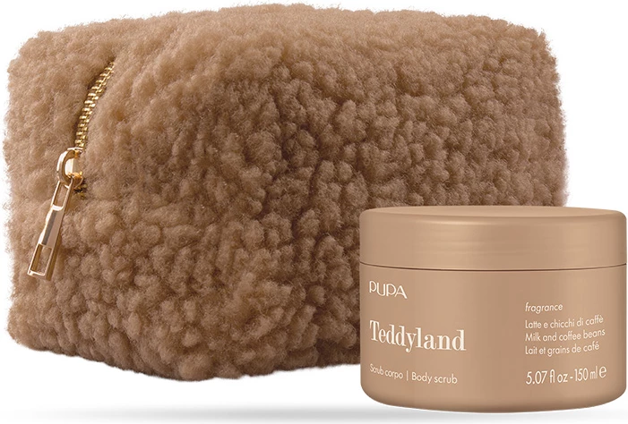 Pupa Milano Teddyland Body Scrub Set – Milk and Coffe Beans