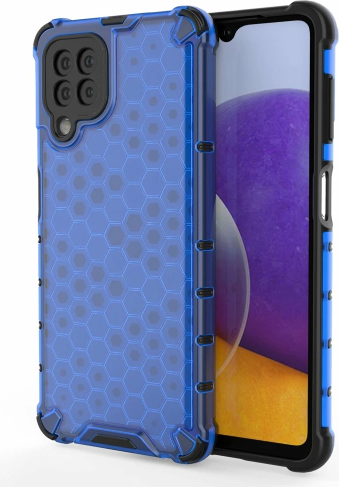 Mbështjellës Hurtel Honeycomb për Samsung Galaxy A22 4G, Blu