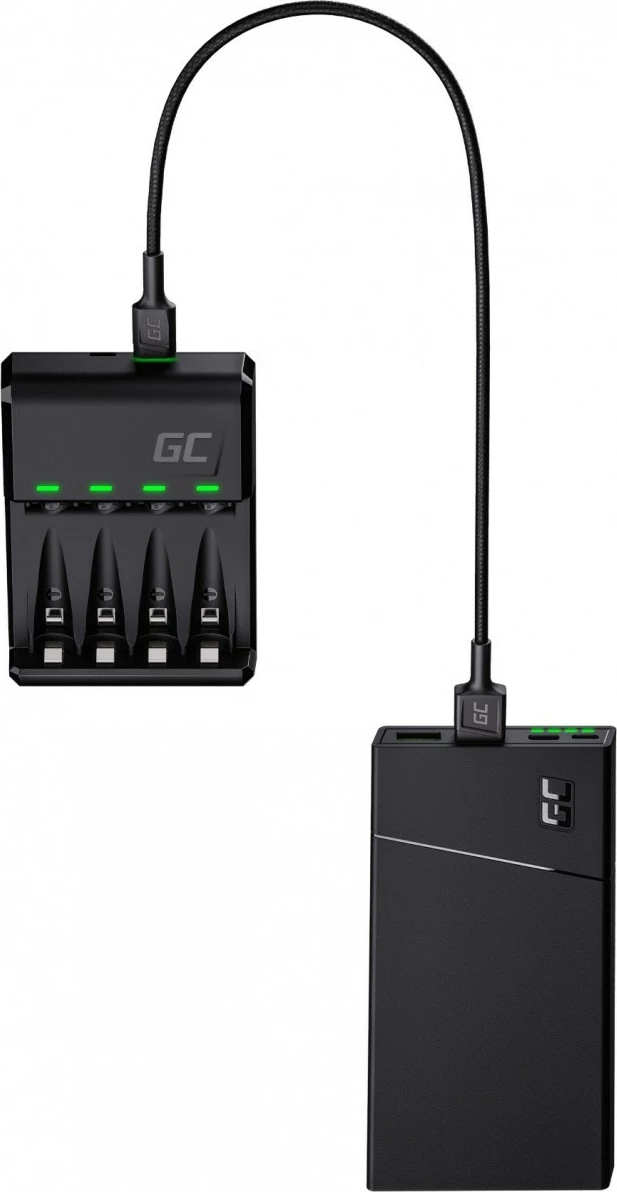 Karikues baterish Green Cell GC VitalCharger me 4x AA 2000mAh, Zi