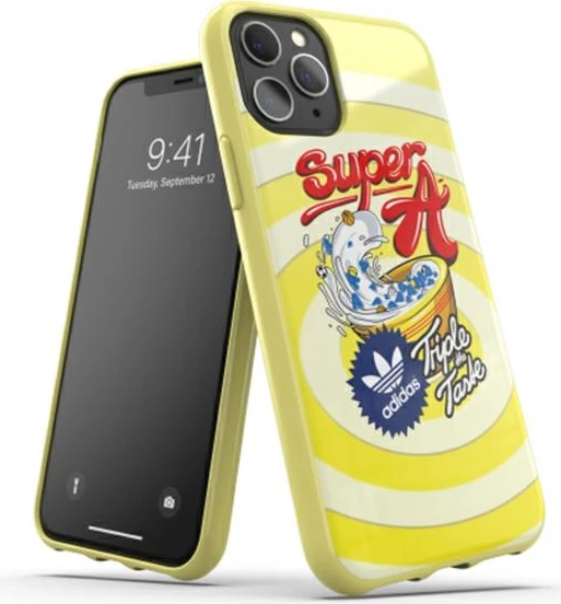 Mbështjellës Adidas Moulded Case BODEGA për iPhone 11 Pro, e verdhë