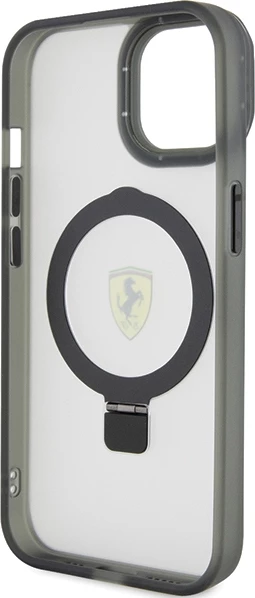 Mbështjellës Ferrari Ring Stand 2023 MagSafe për iPhone 15 Plus / 14 Plus, i zi