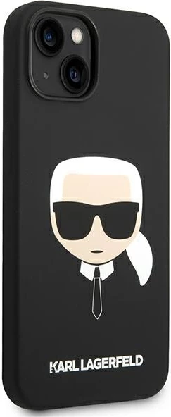 Mbështjellës Karl Lagerfeld KLHCP14MSLKHBK për iPhone 14 Plus 6.7", silikon, i zi