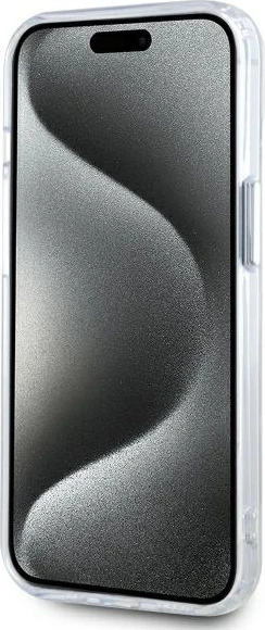 Mbështjellës Karl Lagerfeld IML Metal Karl&Choupette Head MagSafe për iPhone 14, Bardhë