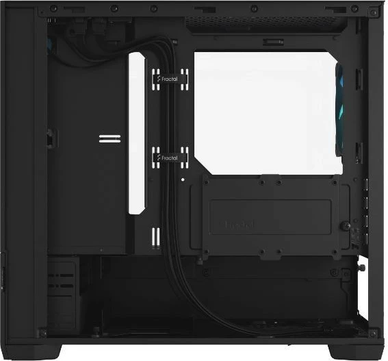 Kasë Fractal Design Pop Mini Air RGB, Mini Tower, Micro ATX/Mini ITX, e zezë, xham i temperuar