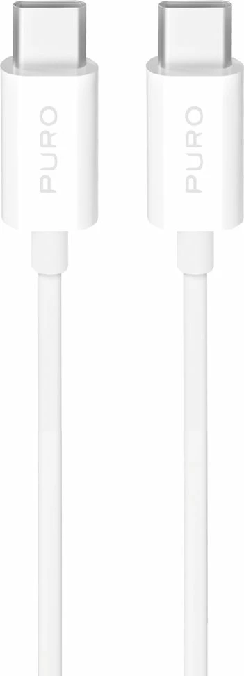 Kabllo USB-C në USB-C Puro PUCCC25W3MTWHI, 3m, 25W, e bardhë