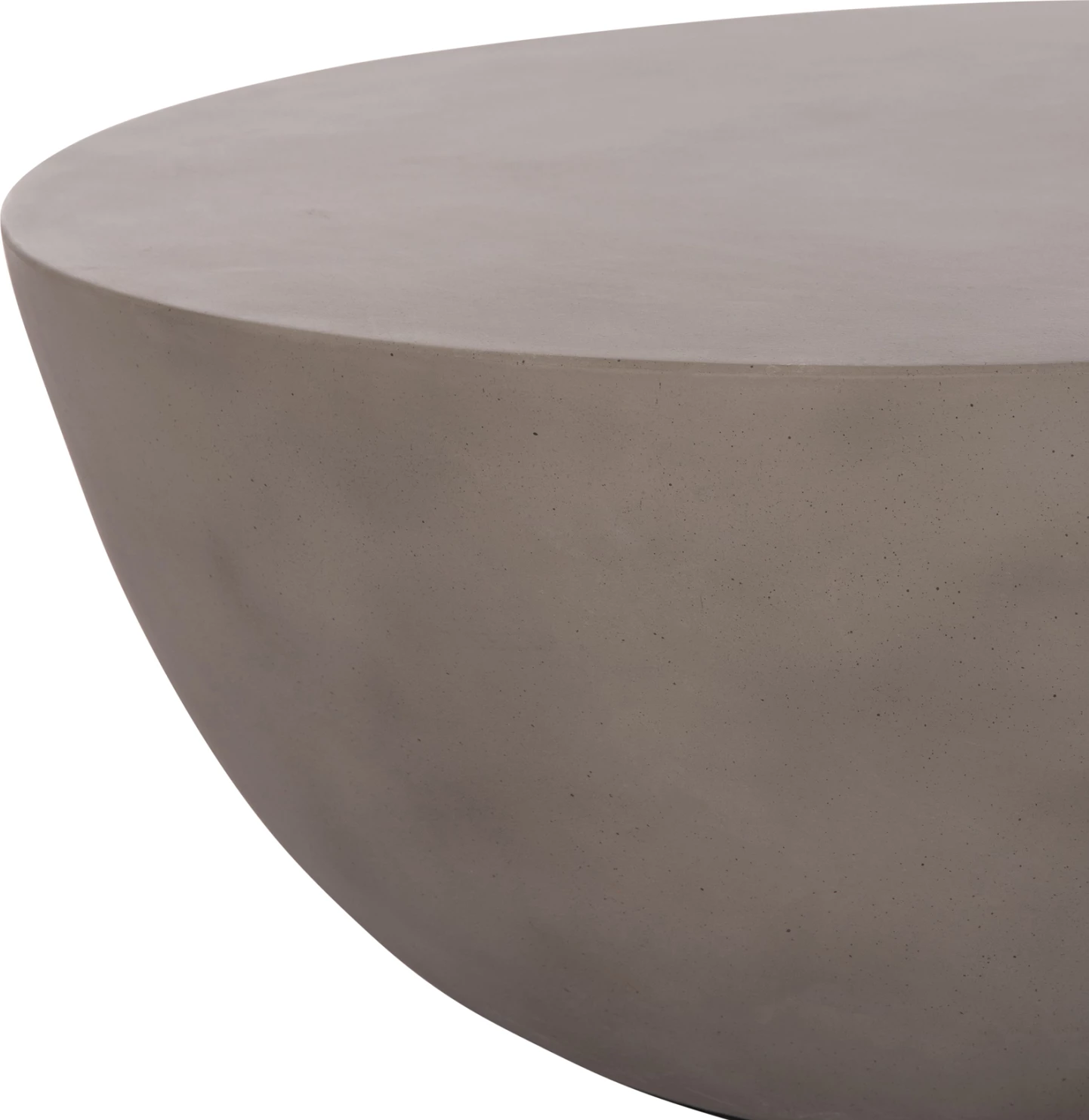 Tavolinë kafeje rrethore ALLAN, fibër-cement, gri, FH18162.03, Φ92x49Hcm