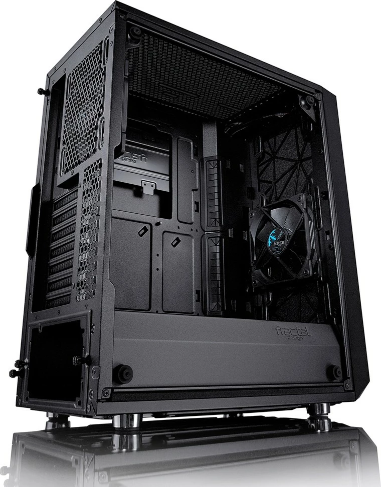 Kasë Fractal Design Meshify C Solid Side, ATX, ITX, Micro ATX, e zezë