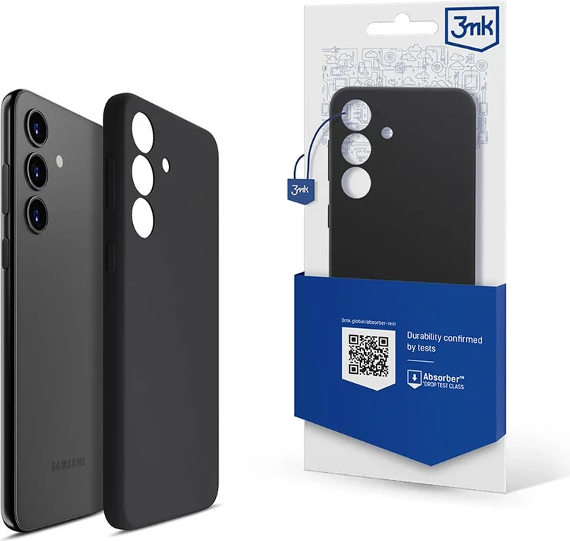 Mbështjellës silikoni 3mk për Samsung Galaxy S24, i zi