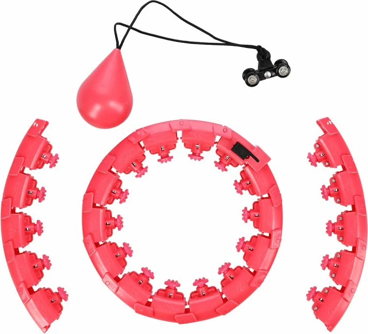 Hula hop me peshë Yakimasport FH01, e kuqe