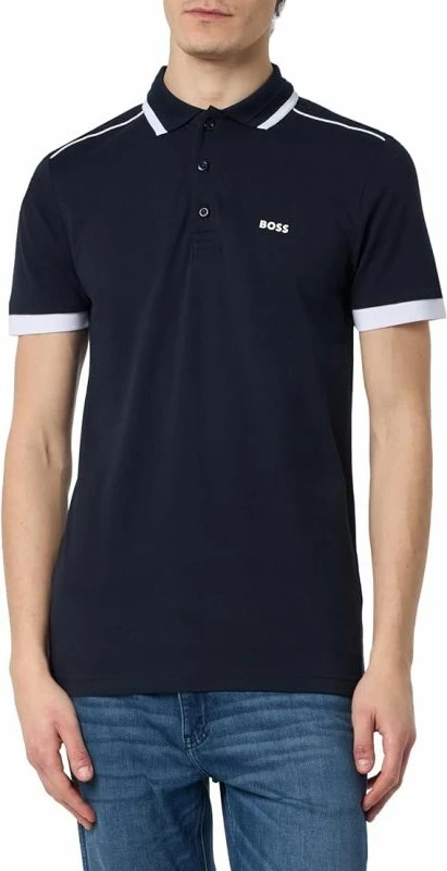 Maicë polo Boss meshkuj, blu