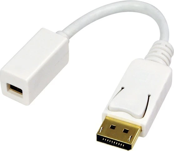 Adapter Logilink DisplayPort - miniDisplayPort (CV0040), i bardhë