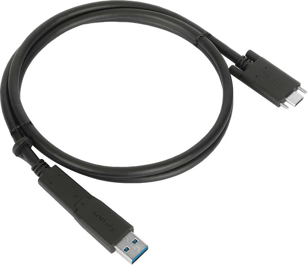 Kabllo USB-C në USB-C Targus 1m me adapter USB-A, e zezë
