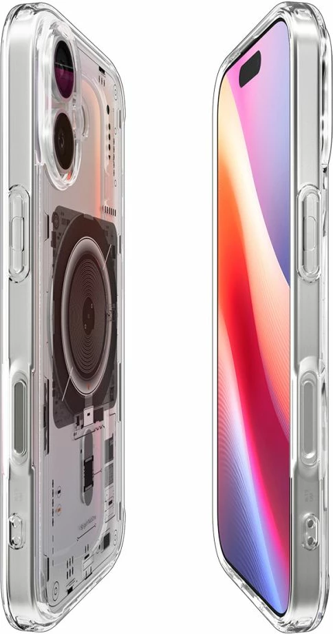 Mbështjellës Spigen Ultra Hybrid MagSafe për iPhone 17 Neo One, Transparent