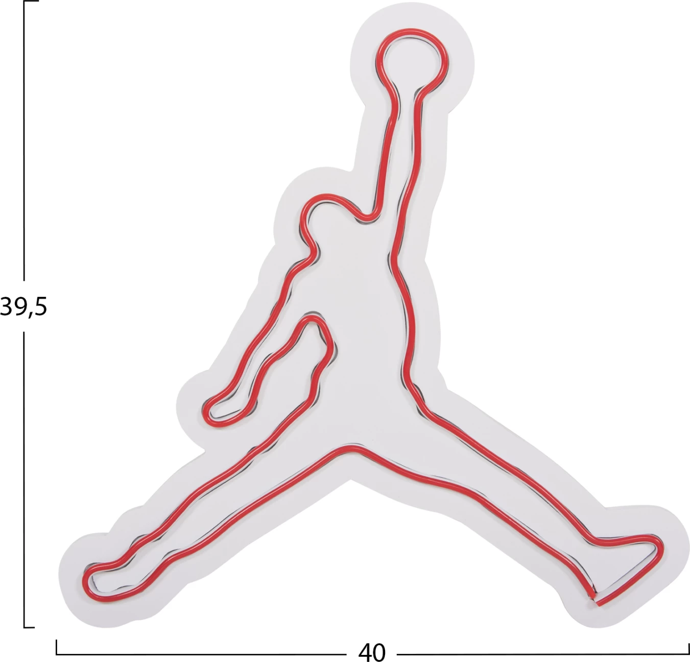 Dekor muror i ndriçuar (LED) FH4651 figurë legjende basketbolli 40x2x39,5Hcm