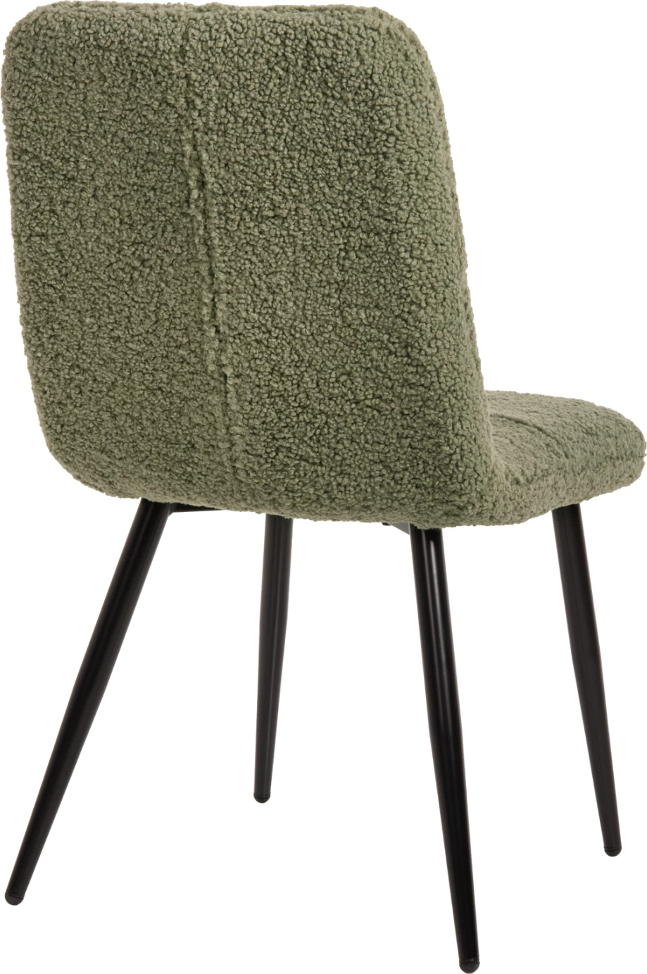 Karrige SHELLY FH8590.03, pëlhurë TEDDY, ngjyrë fistik e gjelbër-këmbë metalike të zeza, 48x64x87H cm., set prej 2 copë