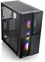 Kasë Thermaltake Versa T26 TG ARGB, Midi Tower, gaming, xham i temperuar, e zezë