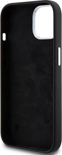 Mbështjellës BMW Signature Liquid Silicone MagSafe për iPhone 15 Plus/14 Plus, i zi