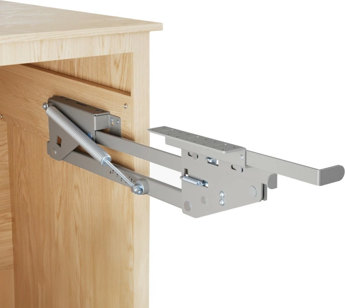 Mekanizëm ngritës për dollap kuzhine Maclean MC-497, metal, kapacitet 5-20 kg, argjendtë