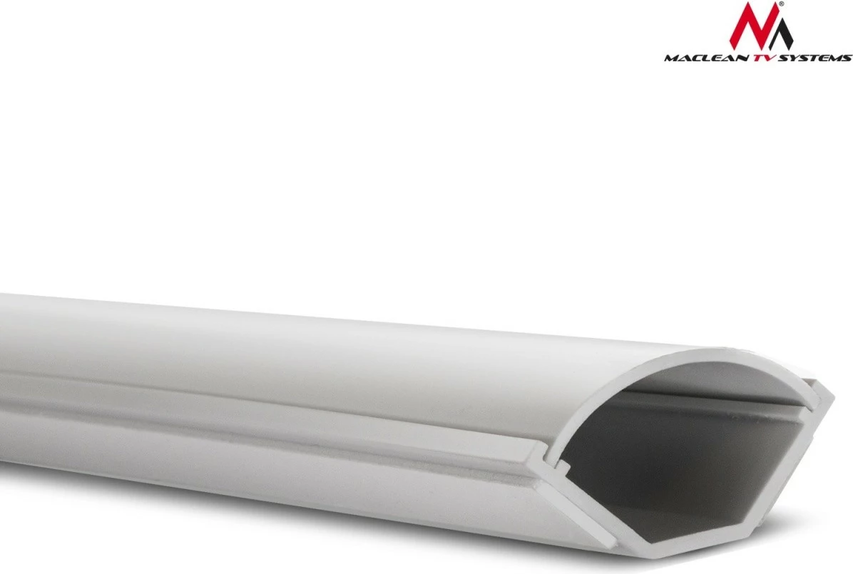 Kanal kabllosh Maclean MCTV-575, 1.5m, 43x23mm, i bardhë, me shirit ngjitës