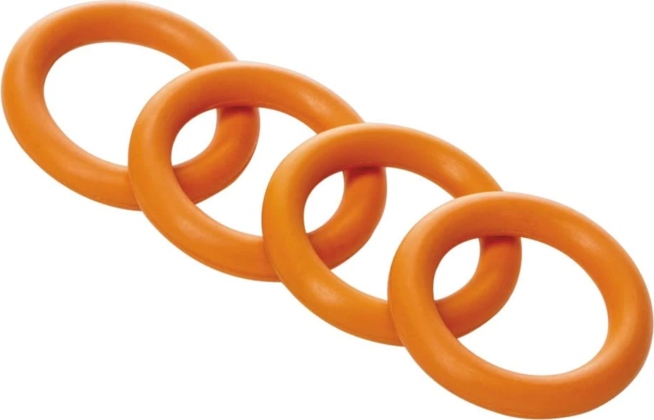 Unazë për lidhës Fiskars 4 copë, zezë/ portokalli